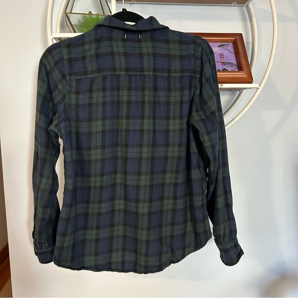 LL Bean Women's XS Extra Small Tartan Plaid Button Up Down Shirt - Picture 2 of 4